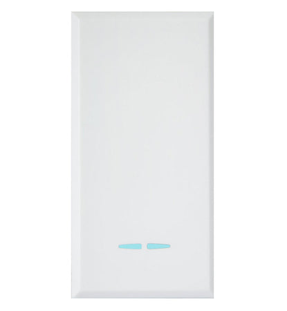 WHITEK S44 Interruttore con Gemma 1P 16AX Illuminabile 1 Modulo Bianco Opaco