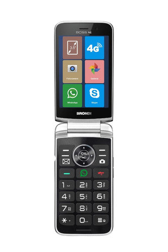 Brondi Boss 4G 8,89 cm (3.5) Nero Telefono cellulare basico - (BRD DS BOSS 4G ITA BLK)