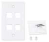 Placca Porta Frutti 4 Posti Mod.503 Bianco