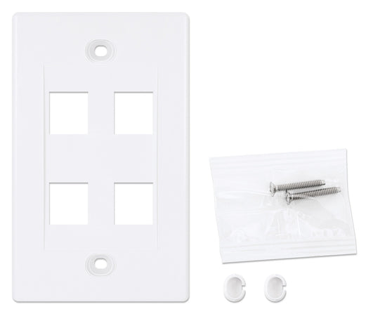 Placca Porta Frutti 4 Posti Mod.503 Bianco