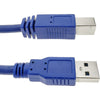 Cavo USB 3.2 Superspeed A maschio/B maschio 0,5 m blu