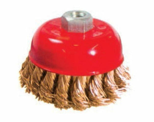 SPAZZOLA A TAZZA FILI ACCIAIO RITORTI PER FRULLINO ø mm. 85 HOBBY FERR 84642