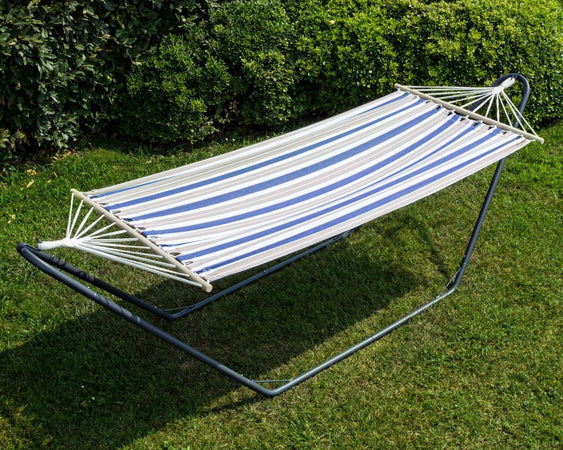 Amaca "Livia" in tessuto con asse 1 posto singola cm 200 x 100 fasciata