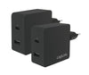 Caricatore da Muro USB-C&trade e USB tipo A 65W Nero