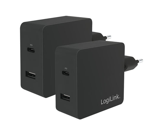 Caricatore da Muro USB-C&trade e USB tipo A 65W Nero