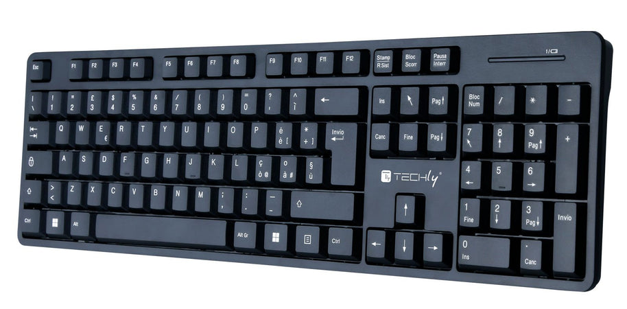 Kit Tastiera Standard e Mouse Wireless 2.4GHz