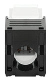 Frutto Keystone RJ45 Cat.6 UTP Tool-Free Bianco Nero