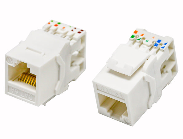 Kit 24 Frutti Cat.6A UTP 180&deg Keystone con Pinza Crimpatrice