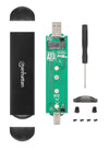 Box Esterno USB SSD M.2 NVMe e SATA Connessioni USB-C&trade e USB A