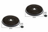 N.2 FILTRI CAPPA CARBONI ATTIVI FABER 152 FILTRANTE ACCFAB-FIL DIAM 23 CM F 38