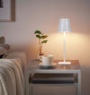 Lampada da Tavolo LED Senza Fili USB-C&trade Dimmerabile in Metallo Bianco