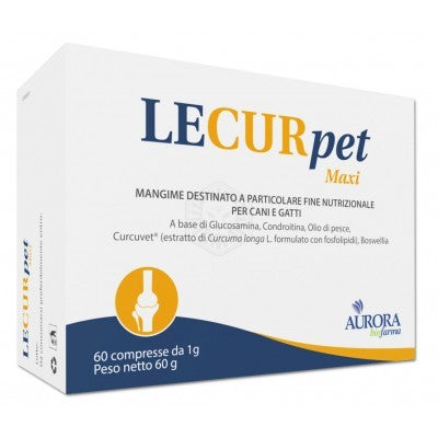 Lecurpet Maxi 60 Compresse Supporto Articolazioni Cani Gatti