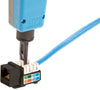 Frutto Keystone RJ45 Cat.5E UTP IDC 90° Nero