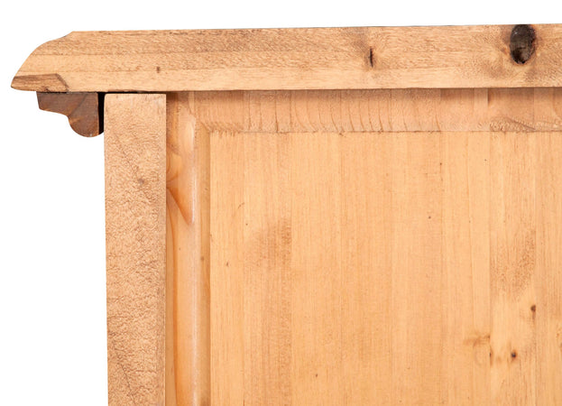 Biscottini Vetrina Biscottini Stile Country legno massello tiglio naturale 55x43x150