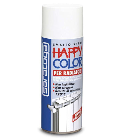 Saratoga bomboletta happy color per radiatori alluminio 400ml bianco brillante