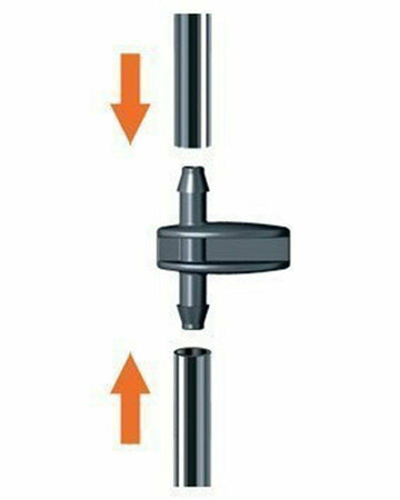 CLABER 91155 -pz.10-RACCORDO DUE VIE PER TUBO CAPILLARE 1/4' IRRIGAZIONE
