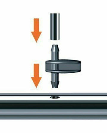 CLABER 91155 -pz.10-RACCORDO DUE VIE PER TUBO CAPILLARE 1/4' IRRIGAZIONE
