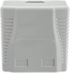 Presa a Muro con 2 Frutti RJ45 Cat.6 UTP Beige