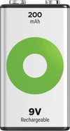 Blister 1 Batteria Ricaricabile 9V 200 mAh GP ReCyko