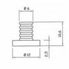 GOMMINO ANTIGRAFFIO PER GRIGLIA PER CUCINA A GAS 4 PEZZI UNIVERSALE COD P0014