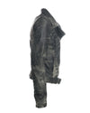 Celine - giacca donna verde graffiato in vera pelle