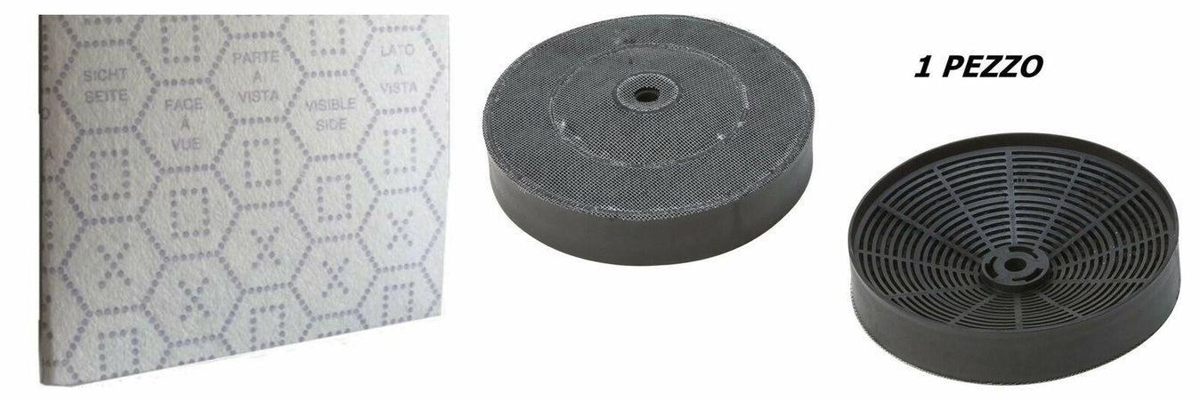 ELECTROLUX ELICA 1 FILTRO CAPPA PANNO + 1 CARBONI DIAM 17CMFK 120 FB01UA F 22