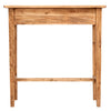 Biscottini Tavolino consolle Country in legno massello di tiglio finitura naturale L73xPR36xH75 cm. Made in Italy
