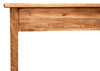 Biscottini Tavolino consolle Country in legno massello di tiglio finitura naturale L73xPR36xH75 cm. Made in Italy