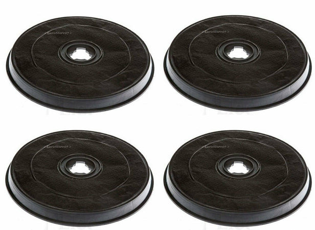 4 PEZZI FILTRO CAPPA FABER ELICA CARBONE ATTIVO 6093043 H 26,5 mm Ø 23.2 F 38 - NO ORIGINALE