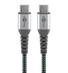 Cavo Tessile USB-C&trade Maschio/USB-C&trade Maschio 0,5 m Grigio