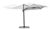 Ombrellone Ines Led in alluminio con palo laterale orientabile da giardino Ines
