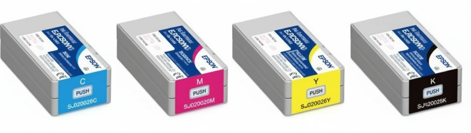 Ink Cartridge Cartucce Compa per EPSON TM-C3500 SJIC22PC Ciano