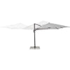 Ombrellone Ines Led in alluminio con palo laterale orientabile da giardino Ines