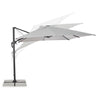 Ombrellone Ines Led in alluminio con palo laterale orientabile da giardino Ines