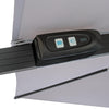 Ombrellone Ines Led in alluminio con palo laterale orientabile da giardino Ines