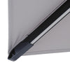 Ombrellone Ines Led in alluminio con palo laterale orientabile da giardino Ines