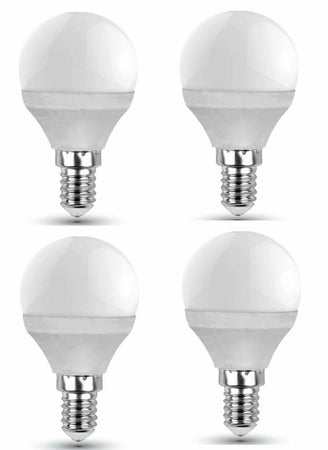 4 LAMPADINE CONSUMO 3 W A LED ATTACCO E 14 3000 k LUCE CALDA LAMPADINA