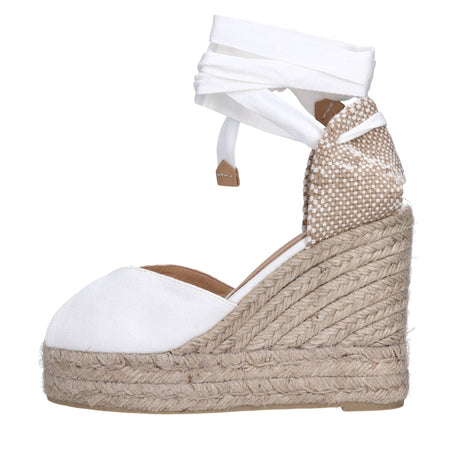 Castaner Scarpe con Tacco Bianco da donna