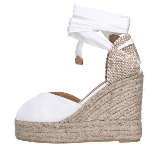 Castaner Scarpe con Tacco Bianco da donna