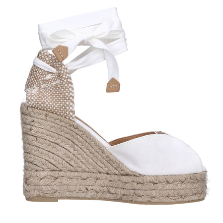 Castaner Scarpe con Tacco Bianco da donna