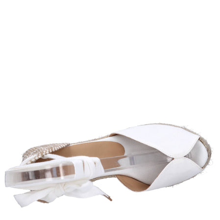 Castaner Scarpe con Tacco Bianco da donna