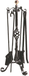 GRUPPO IN FERRO PORTA ATTREZZI PIGNA 4 PEZZI CAMINO cm 30x 60 H CM 5 FER 245883