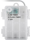 80 Luci LED a Stella IP44 Bianco Caldo a Batteria con Timer