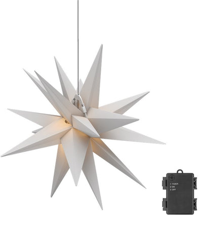 Stella di Natale LED 3D &oslash 56 cm Funzionamento a Batteria