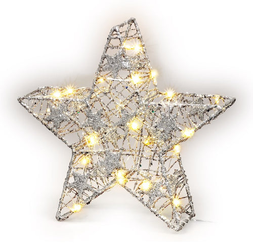 Lampada Decorativa a Forma di Stella Funzionamento a Batteria