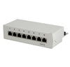 Pannello Patch 8 Porte Cat. 6 STP Grigio