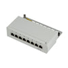 Pannello Patch 8 Porte Cat. 6 STP Grigio