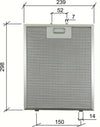 BEST HYGENA 08087609 0808735  FILTRO CAPPA 50253939008  CM 298x239x9mm  F 232