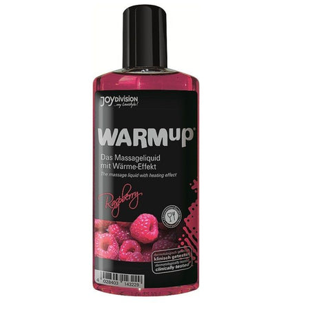Olio da massaggio lubrificante intimo RISCALDANTE WARMup Lampone