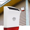 Sirena Wireless con Lampeggiante 110dB per Antifurto con Ricarica Solare
